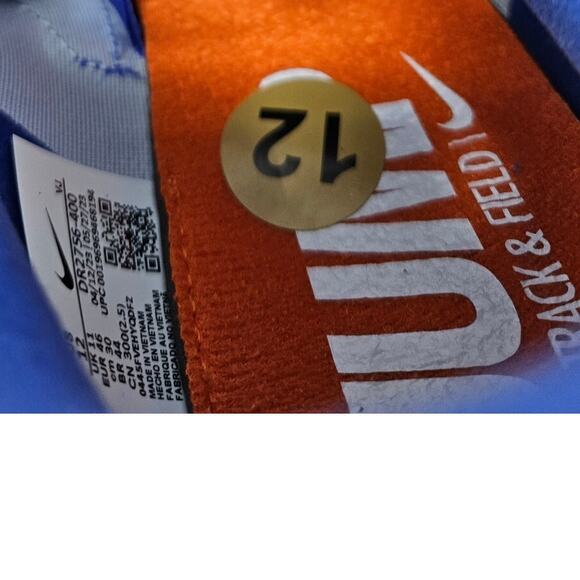 NEW Nike 12 Rival Jump Track and Field Jumping Cleat Spikes Blue White Swoosh - Picture 2 of 5